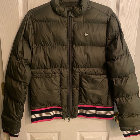 G/FORE Olive Green Women's Puffer Jacket - Picture 5 of 6